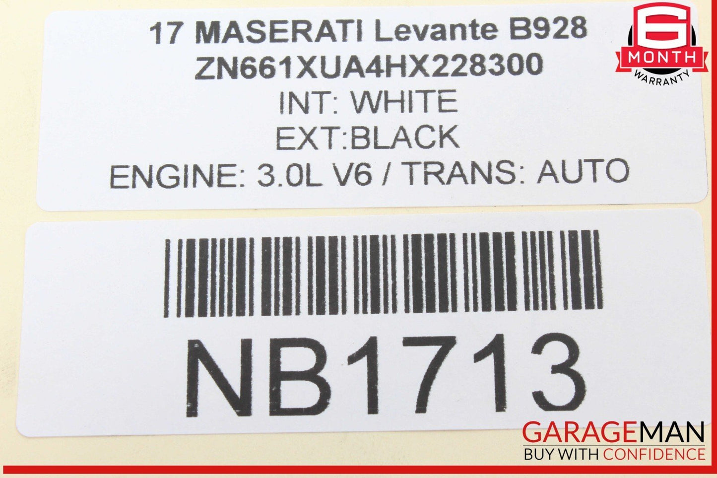 17-20 Maserati Levante Rear Left / Right Blind Spot Radar Module 670034752