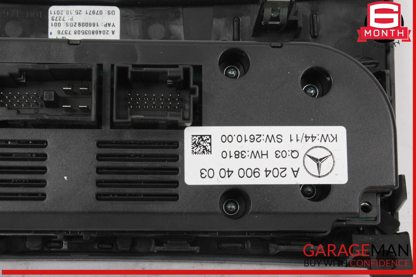 12-14 Mercedes W204 C250 C63 AMG C300 AC A/C Heater Climate Control w/ Trim OEM