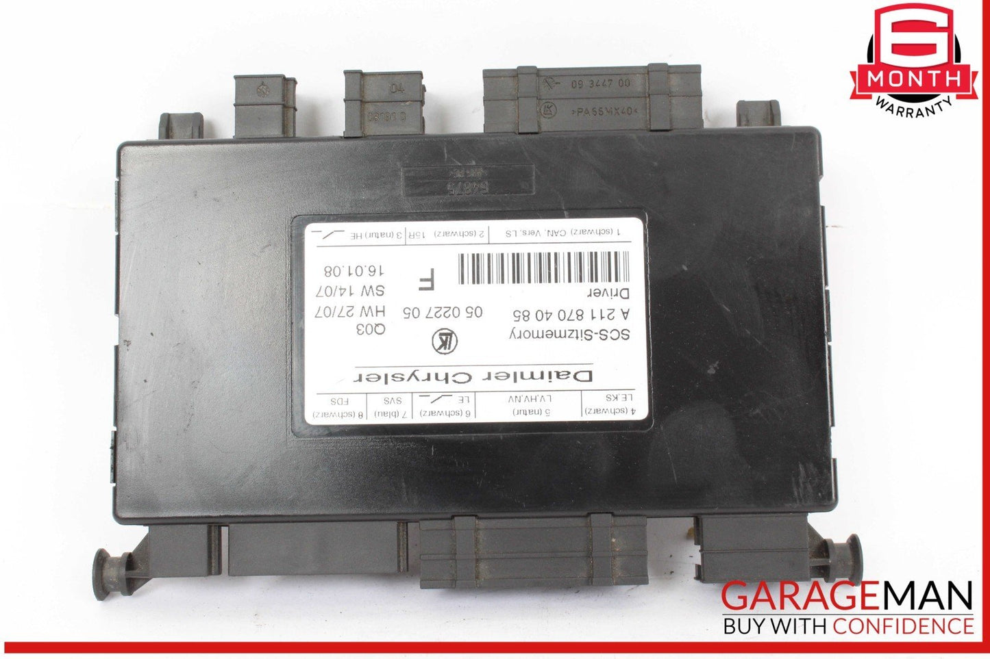 03-11 Mercedes R171 SLK300 Front Left Side Seat Control Module 2118704085 OEM