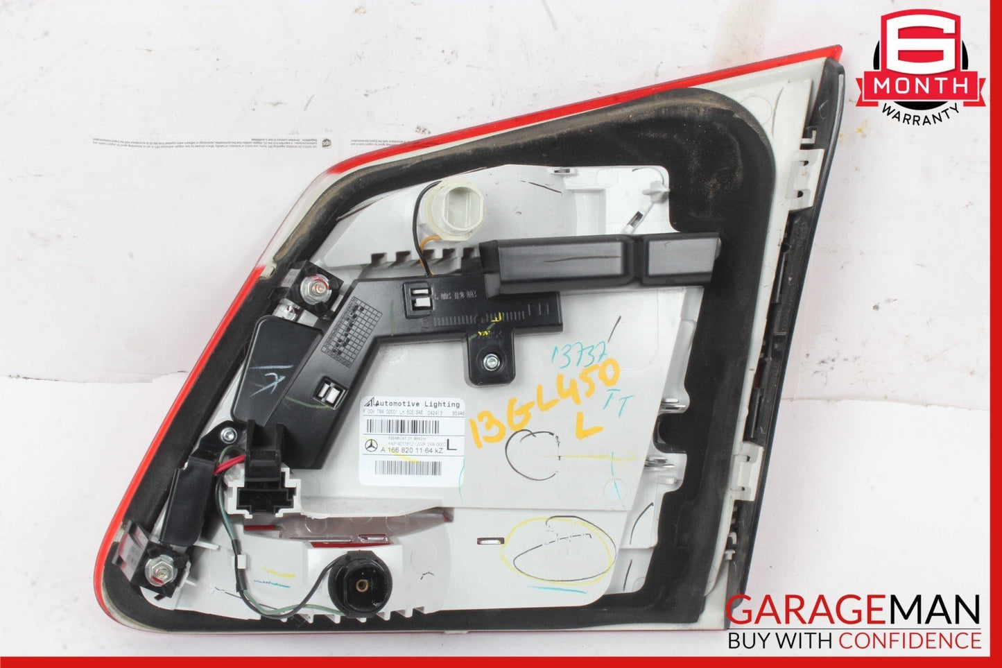 13-16 Mercedes X166 GL450 GL550 Rear Left Side Inner Tail Light Taillight Lamp