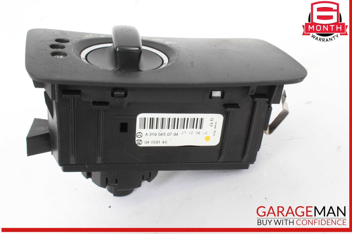 06-11 Mercedes W219 CLS550 Headlight Control Switch Black 2195450704 OEM