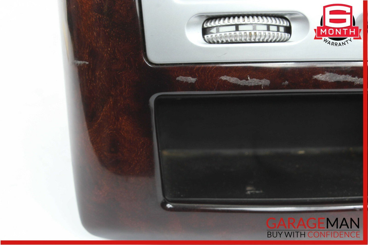 07-13 Mercedes S550 Rear Center Console A/C AC Air Vent Grille Trim Panel Wood