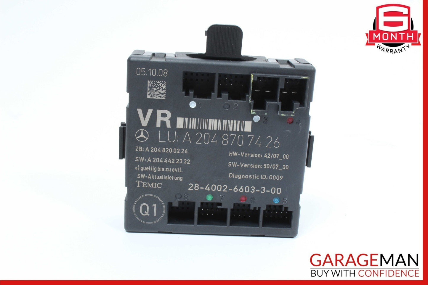08-18 Mercedes W204 C300 C250 E400 Front Right Side Door Control Module OEM