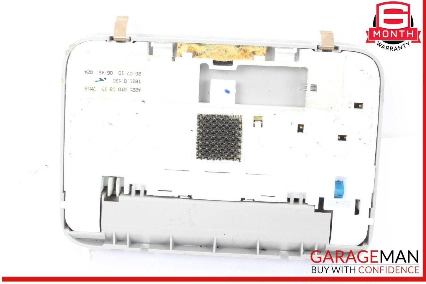 10-13 Mercedes W221 S550 S400 Rear Overhead Vanity Mirror Assembly Gray OEM