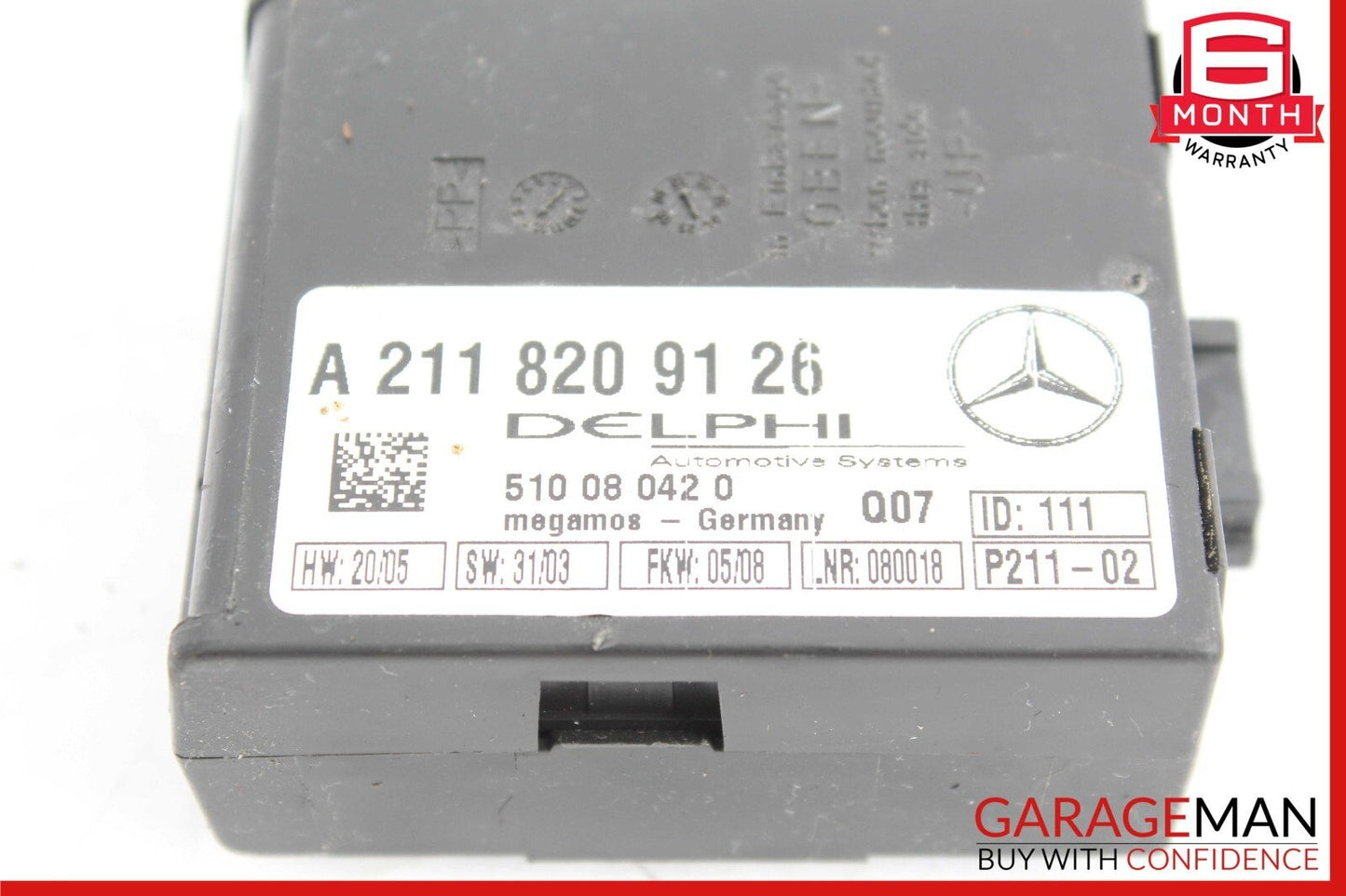 00-08 Mercedes CLK320 SL500 SLK350 S430 Anti Theft Control Alarm Module Unit OEM