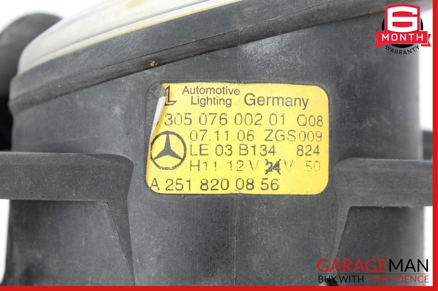 06-12 Mercedes X164 GL450 4MATIC E350 Front Right Side Bumper Fog Light Lamp