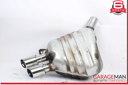 08-12 Audi S5 4.2L Engine Rear Left Driver Side Exhaust Muffler Pipe w/ Tips OEM