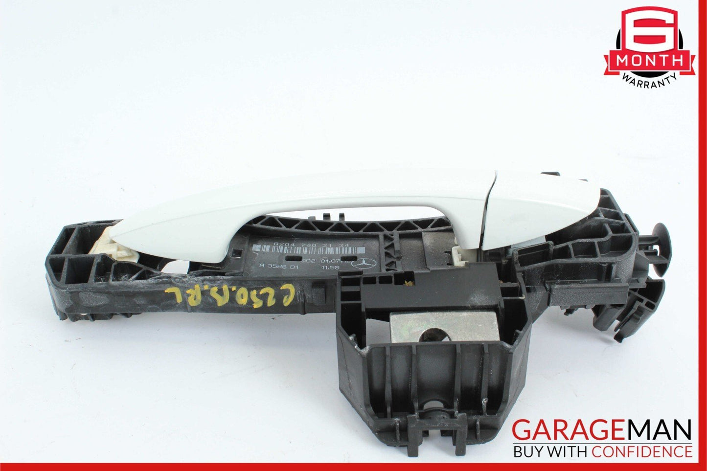 12-15 Mercedes W204 C250 C350 Rear Left Side Exterior Door Handle White OEM