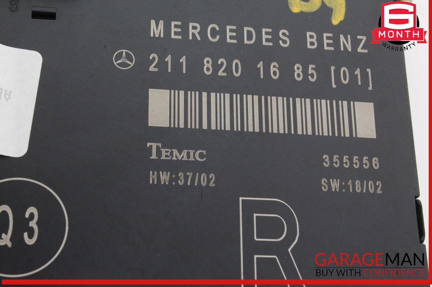 03-09 Mercedes W211 E55 AMG Front Right Side Door Control Module Unit