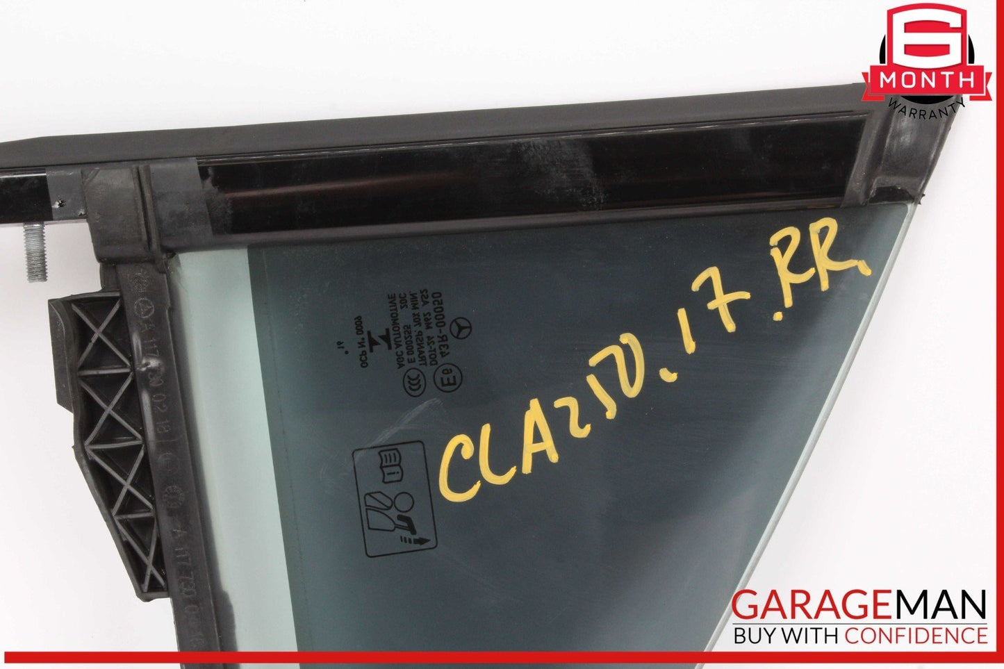 14-19 Mercedes W117 CLA250 Rear Right Passenger Side Quarter Window Glass OEM