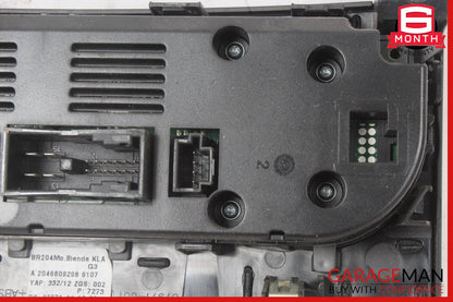 12-14 Mercedes W204 C250 AC A/C Climate Temperature Heater Switch Control Panel