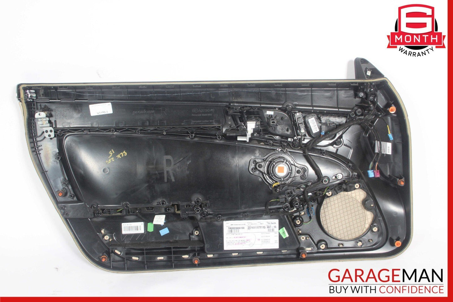 12-16 Mercedes R172 SLK250 Front Right Interior Door Trim Panel Cover Assy Beige