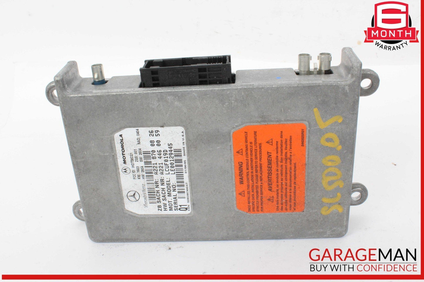 00-14 Mercedes R230 SL500 S55 AMG Voice Communication Control Module Unit OEM