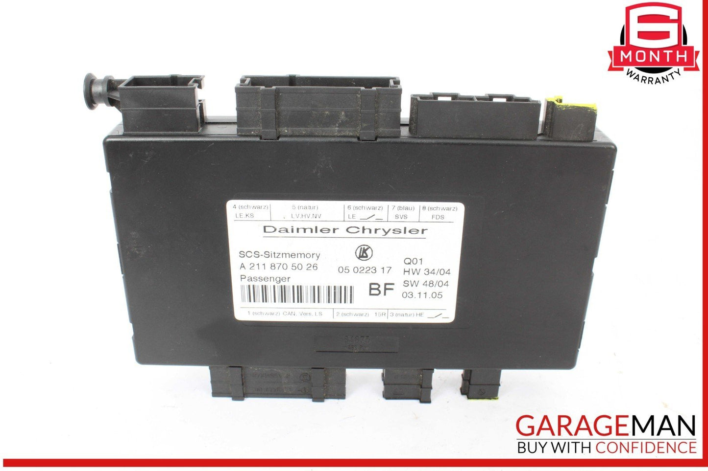 03-12 Mercedes R171 SLK280 E550 ML350 Front Right Seat Control Module OEM