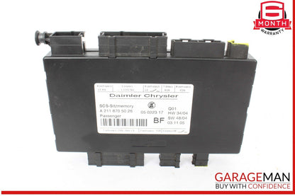 03-12 Mercedes R171 SLK280 E550 ML350 Front Right Seat Control Module OEM