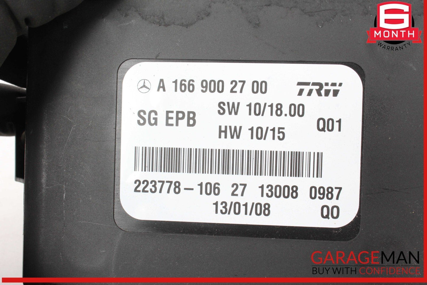 12-16 Mercedes X166 GL450 4MATIC Hand Parking Brake Control Module Unit OEM