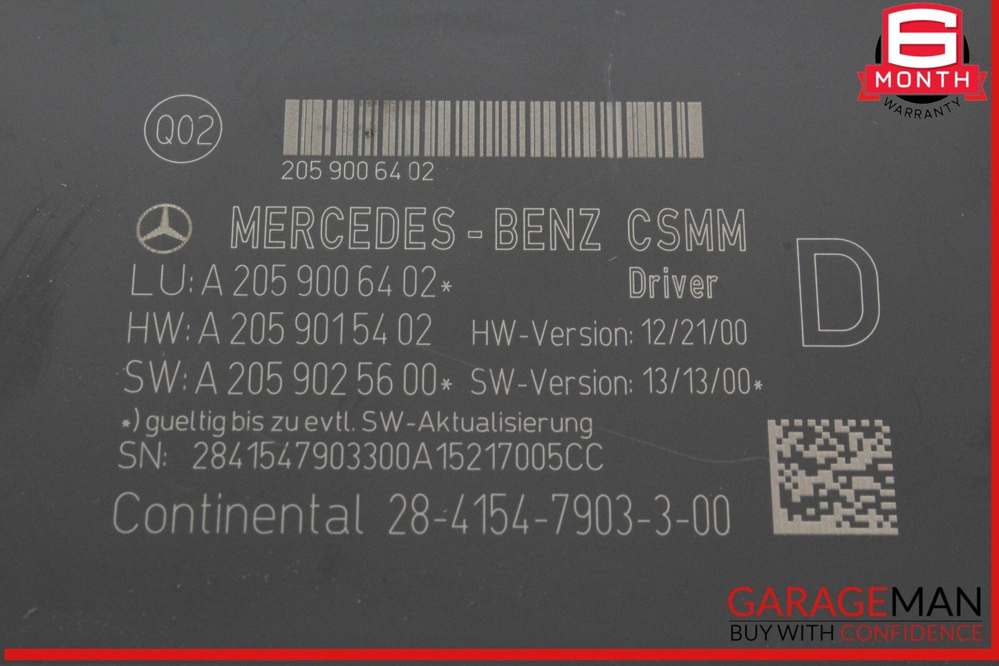 15-20 Mercedes W205 C300 C350e Front Left Driver Side Seat Control Module OEM