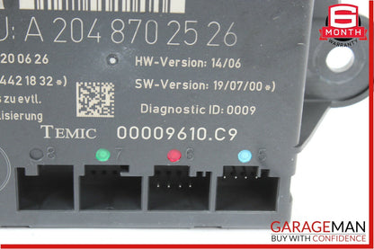 08-14 Mercedes W204 C300 Rear Right Passenger Side Door Controller Module