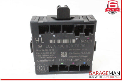 12-19 Mercedes X166 GL450 GLE350 Rear Left Side Door Control Module Unit OEM