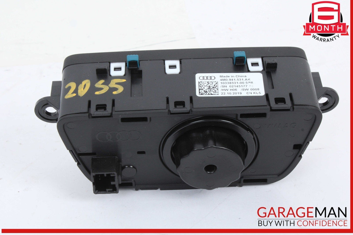 18-24 Audi S5 A4 Dash Dashboard Headlight Headlamp Control Switch 4M0941531S OEM