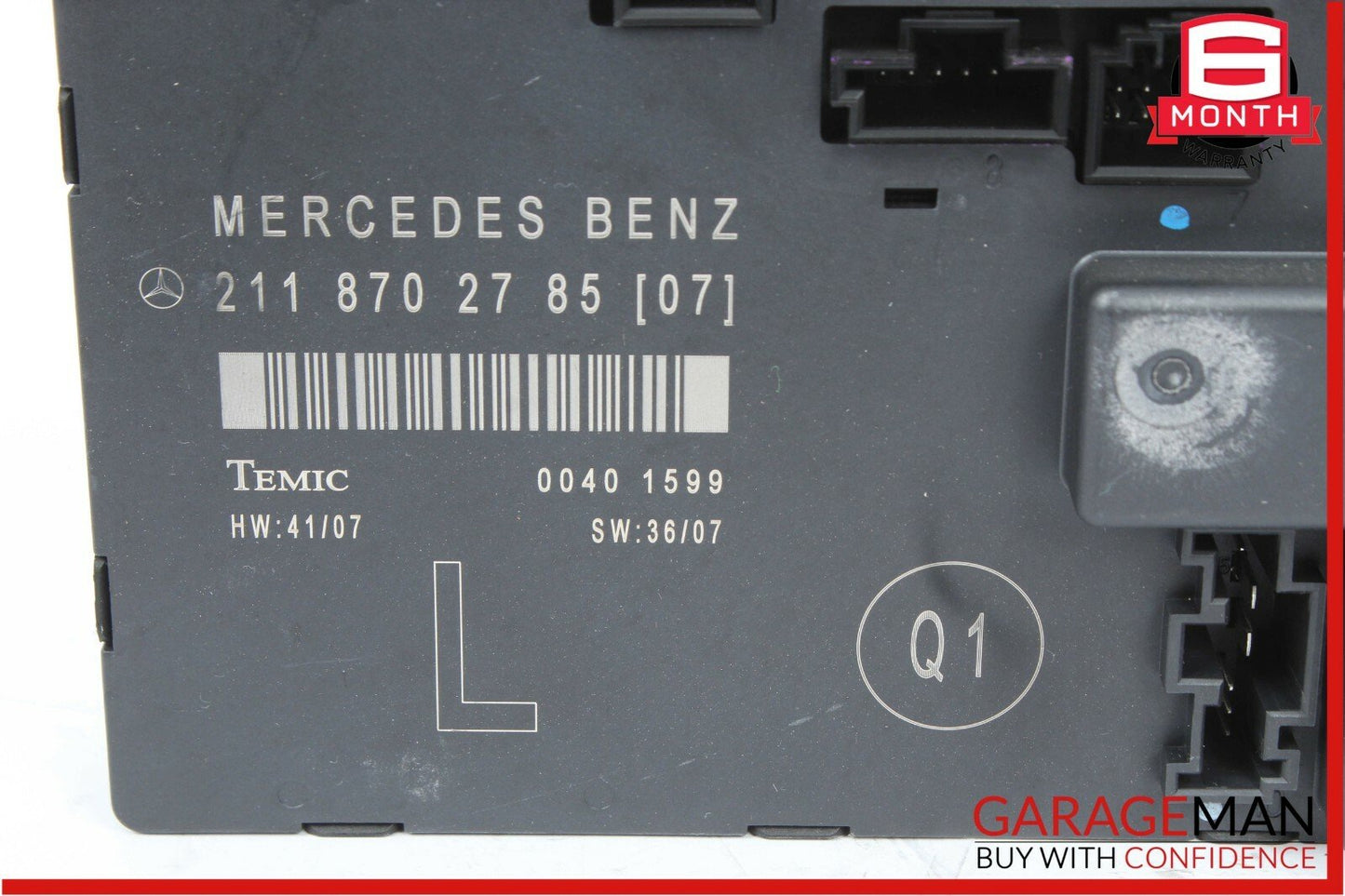 03-09 Mercedes E350 E320 Front Left Driver Side Door Controller Module