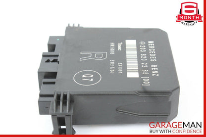01-07 Mercedes W203 C230 C240 C320 Rear Right Door Control Module 2038202285 OEM