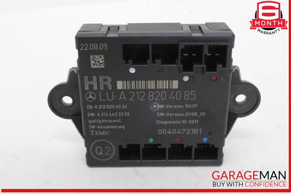 08-14 Mercedes X204 GLK350 4MATIC Rear Right Side Door Control Module Unit OEM