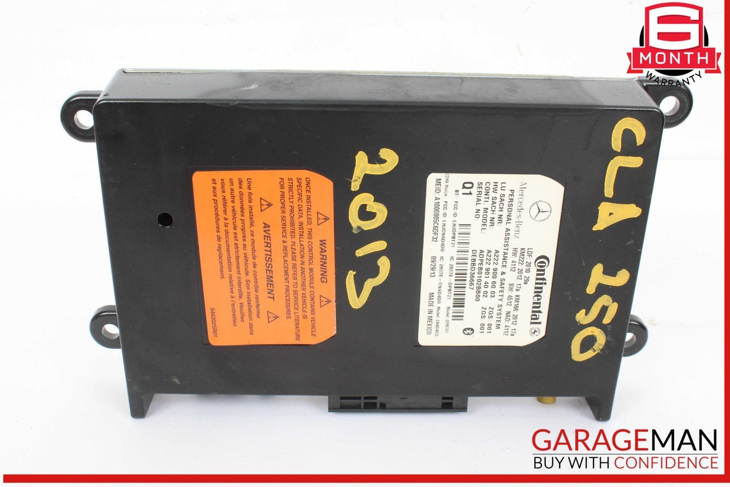 10-20 Mercedes W117 CLA250 GLA250 SL400 Communication Control Module Unit OEM