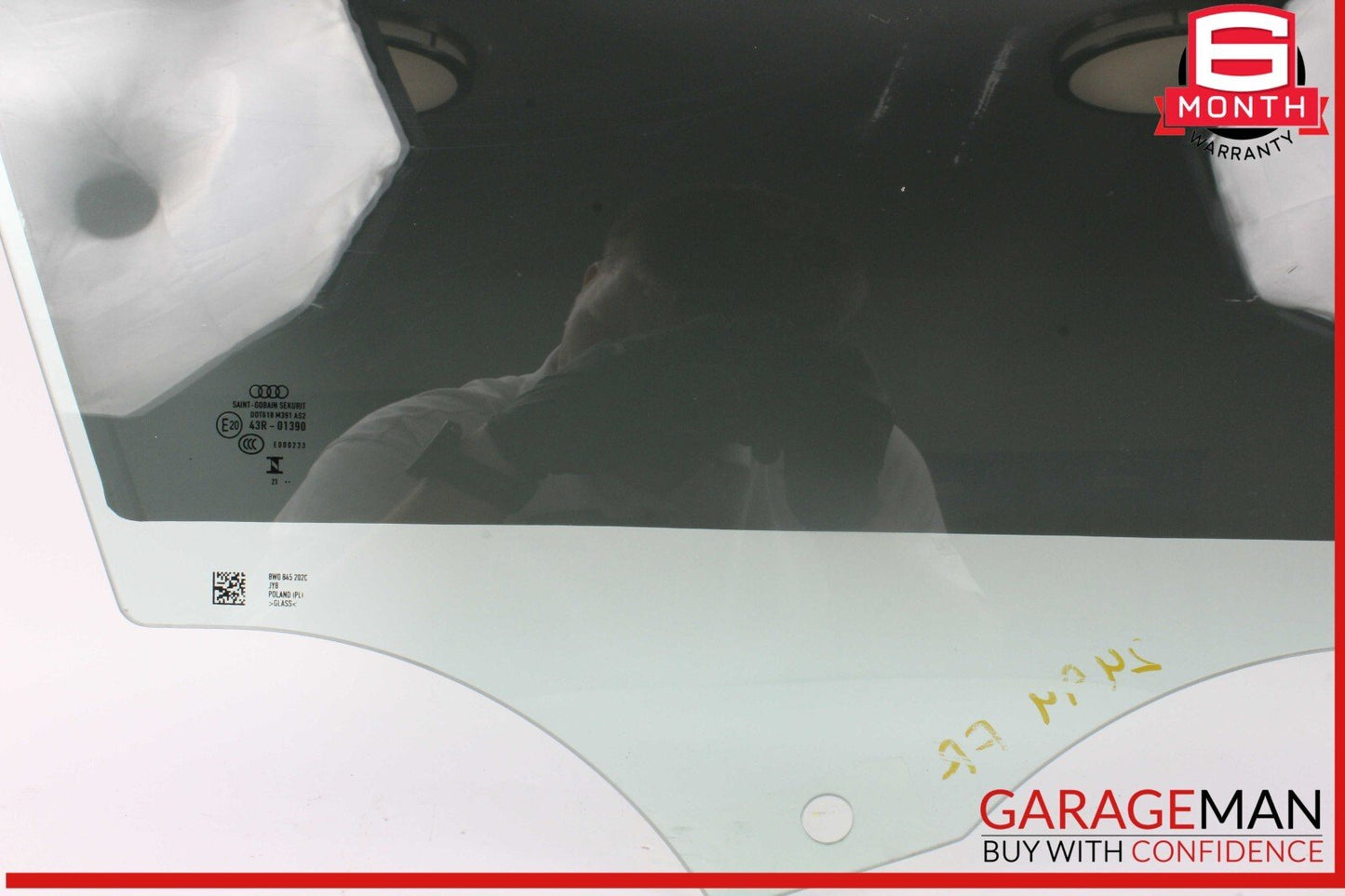 17-24 Audi A4 Front Right Passenger Side Door Window Glass 8W0845202C OEM