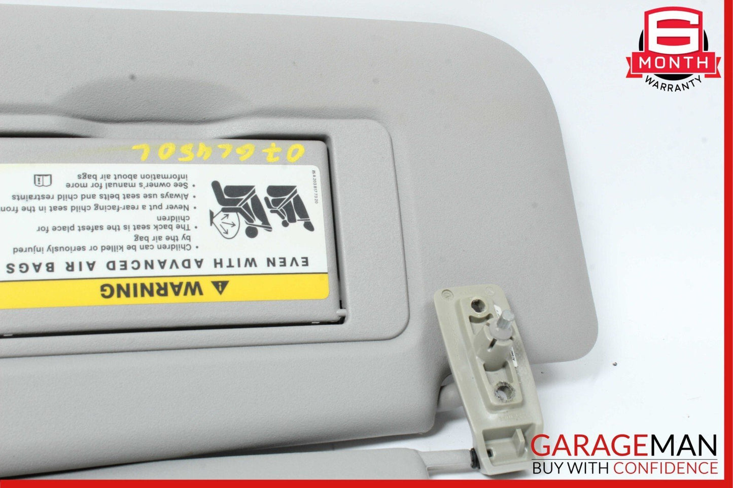 06-12 Mercedes X164 GL450 ML550 Sun Visor Sunvisor Front Left Side Gray