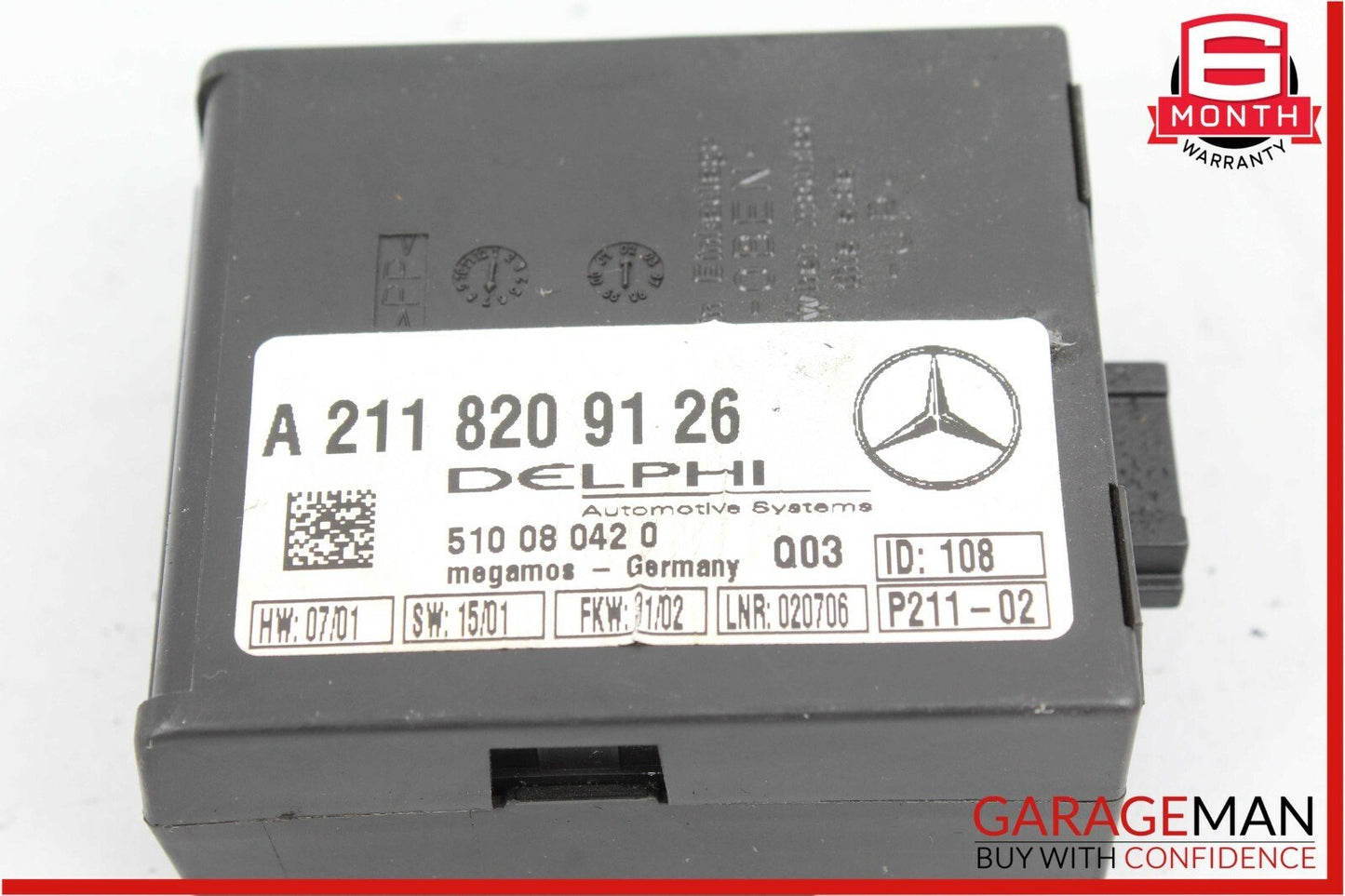 Mercedes C240 SL500 CLK320 Anti Theft Alarm Control Module Unit OEM