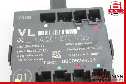 08-14 Mercedes W204 C300 C350 Front Left Side Door Control Module 2048701726 OEM
