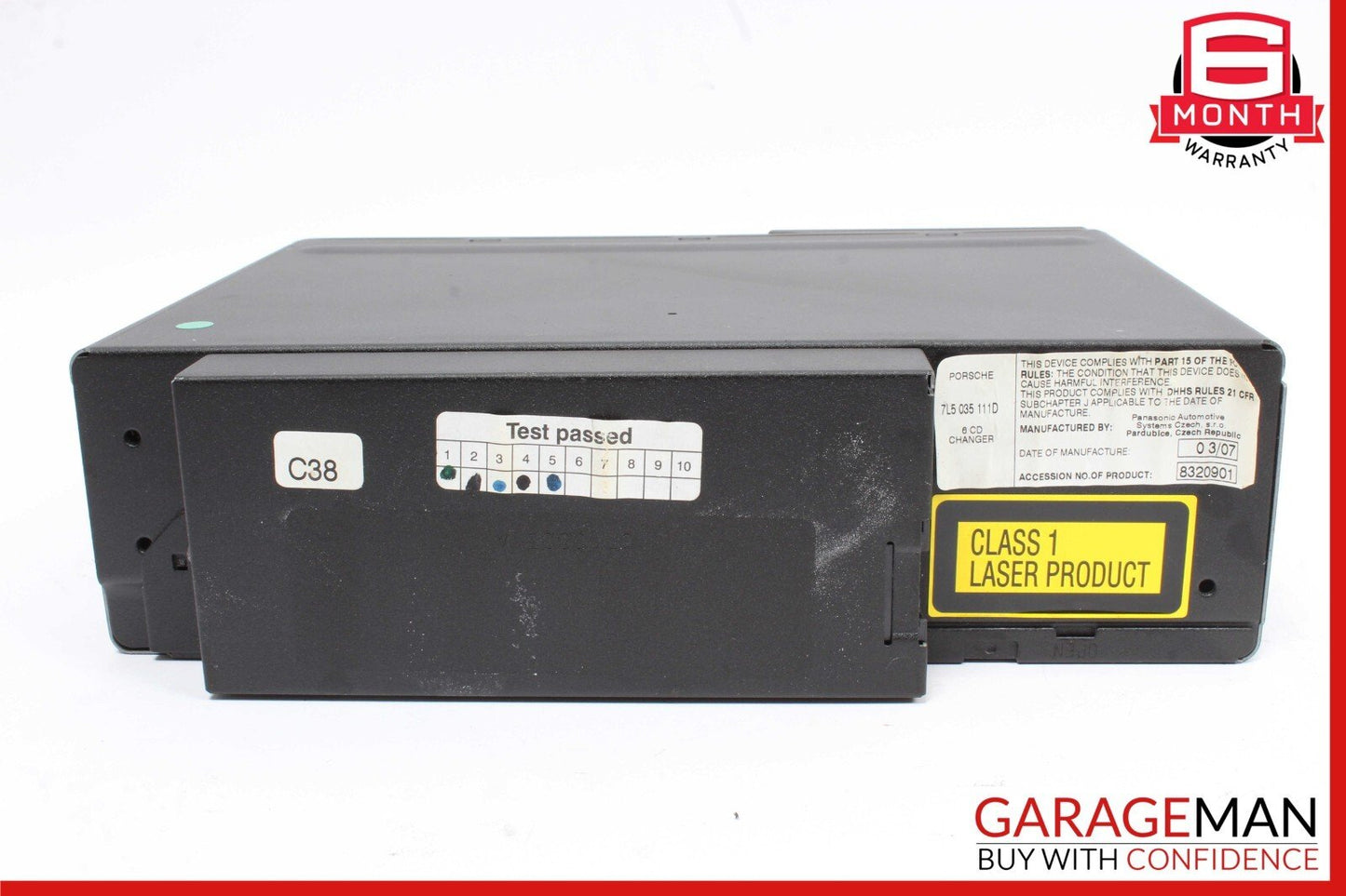 03-10 Porsche Cayenne S 955 957 CDC-4 CD Changer Module Unit 7L5035111D OEM