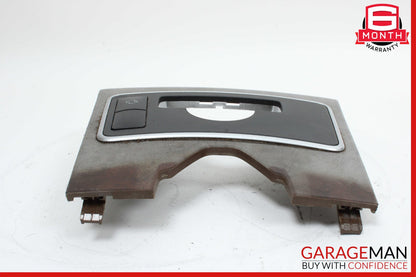 10-13 Mercedes W212 E350 E550 Center Console Switch Trim Bezel Wood OEM
