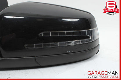 12-14 Mercedes W204 C250 C63 AMG Front Left Side Mirror Rear View Door Black OEM