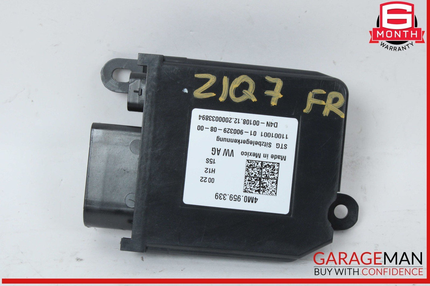 17-24 Audi Q7 Front Right Passenger Side Seat Occupancy Sensor Control Module