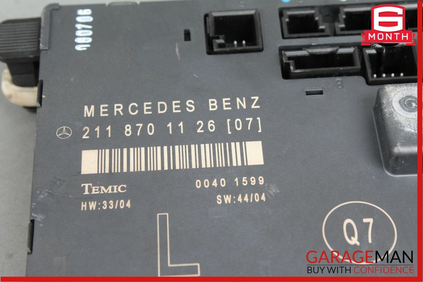 03-09 Mercedes W211 E550 E350 Front Left Driver Side Door Control Module Unit