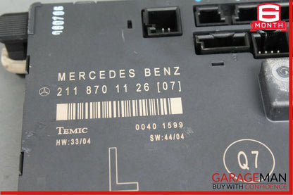 03-09 Mercedes W211 E550 E350 Front Left Driver Side Door Control Module Unit