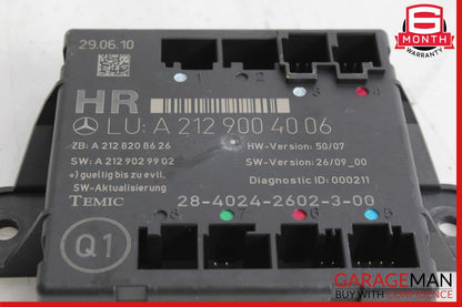 08-18 Mercedes C250 C350 GLK350 E550 Rear Right Side Door Control Module Unit