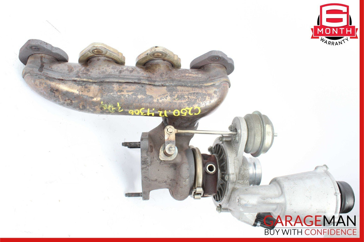 12-15 Mercedes C250 SLK250 1.8L M271 Turbo Turbocharger Manifold Assembly