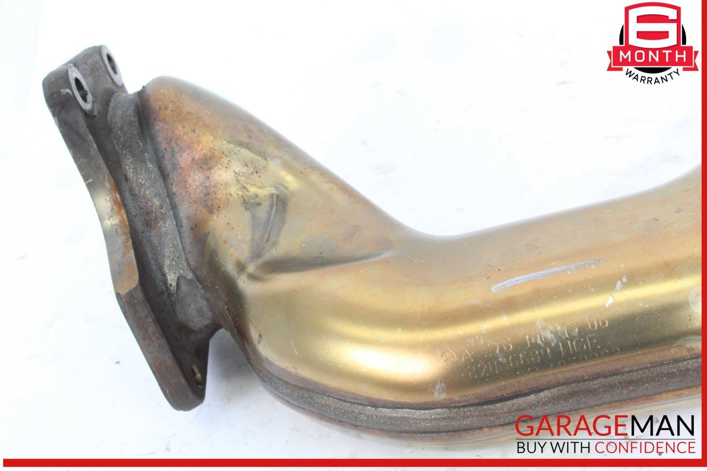 14-17 Mercedes W222 S550 Left Driver Side Engine Exhaust Pipe 2781401308 OEM