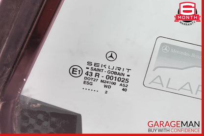 03-12 Mercedes R230 SL500 SL55 AMG Rear Left Side Quarter Window Glass Clear OEM