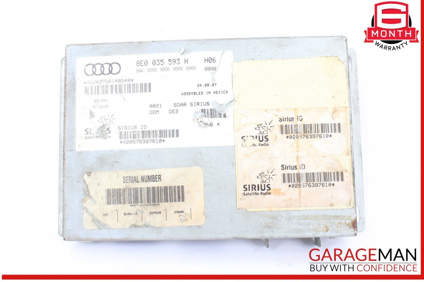 08-11 Bentley Continental GTC Satellite Radio Control Module Unit OEM