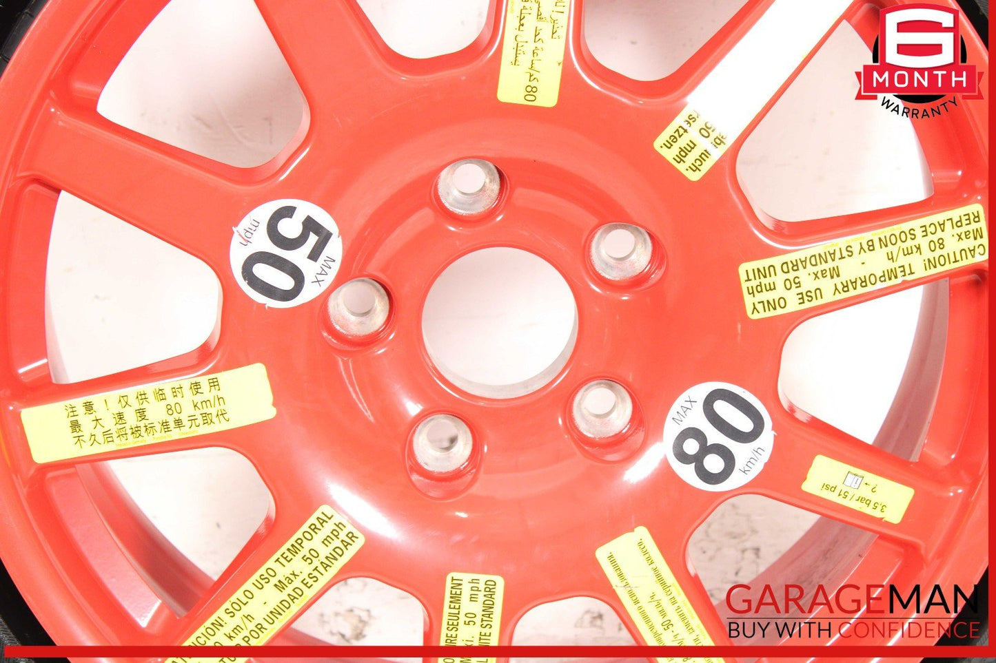 11-18 Porsche Cayenne 958 Emergency Spare Tire Wheel Donut Rim 18 18" OEM