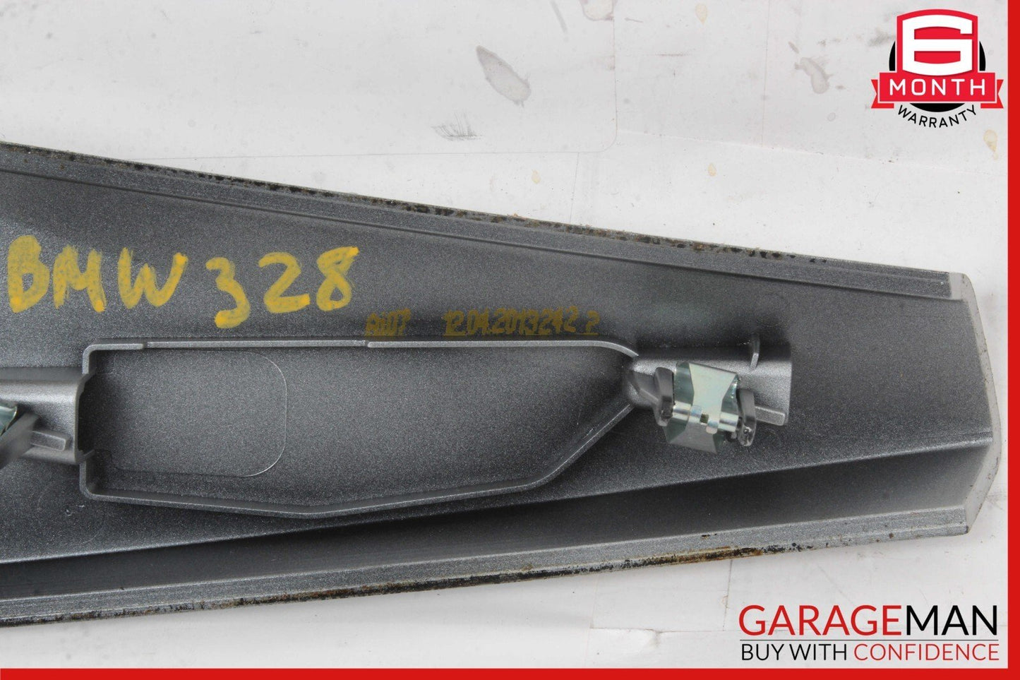 12-18 BMW F30 320i 328i 330i Center Console Cover Trim Bezel Panel Silver OEM