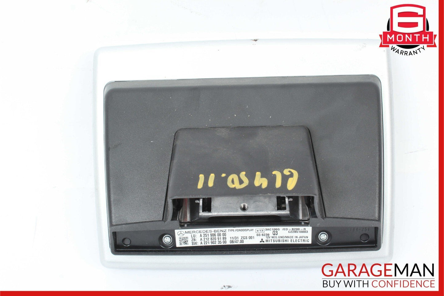 09-13 Mercedes  X164 GL450 ML550 Left / Right Headrest Screen Monitor Display