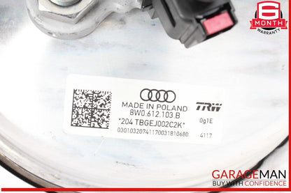 17-24 Audi RS5 S5 A4 Power Brake Booster Master Cylinder 8W0612103B OEM