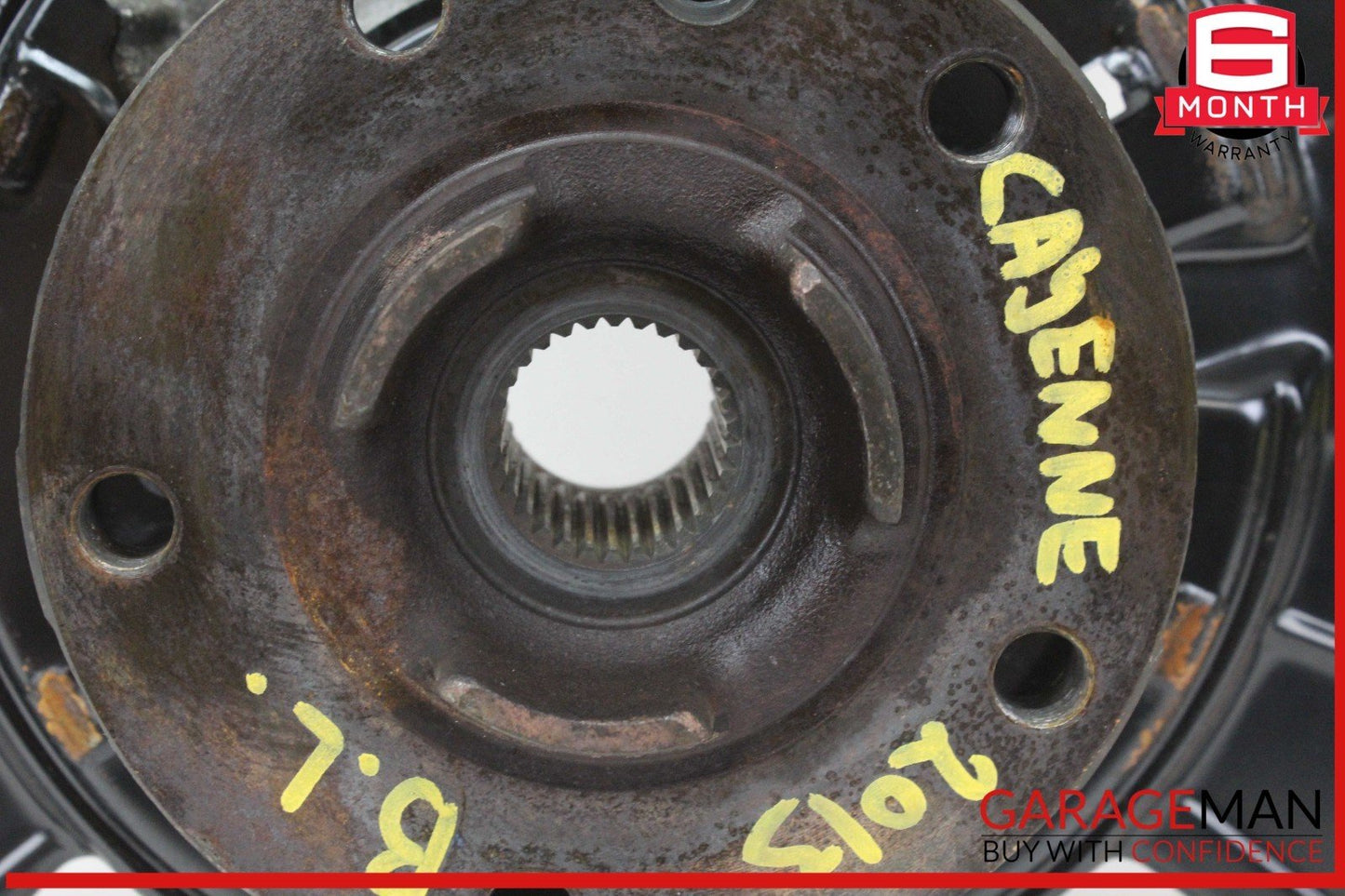 11-14 Porsche Cayenne 958 AWD Rear Left Side Spindle Knuckle Wheel Hub OEM