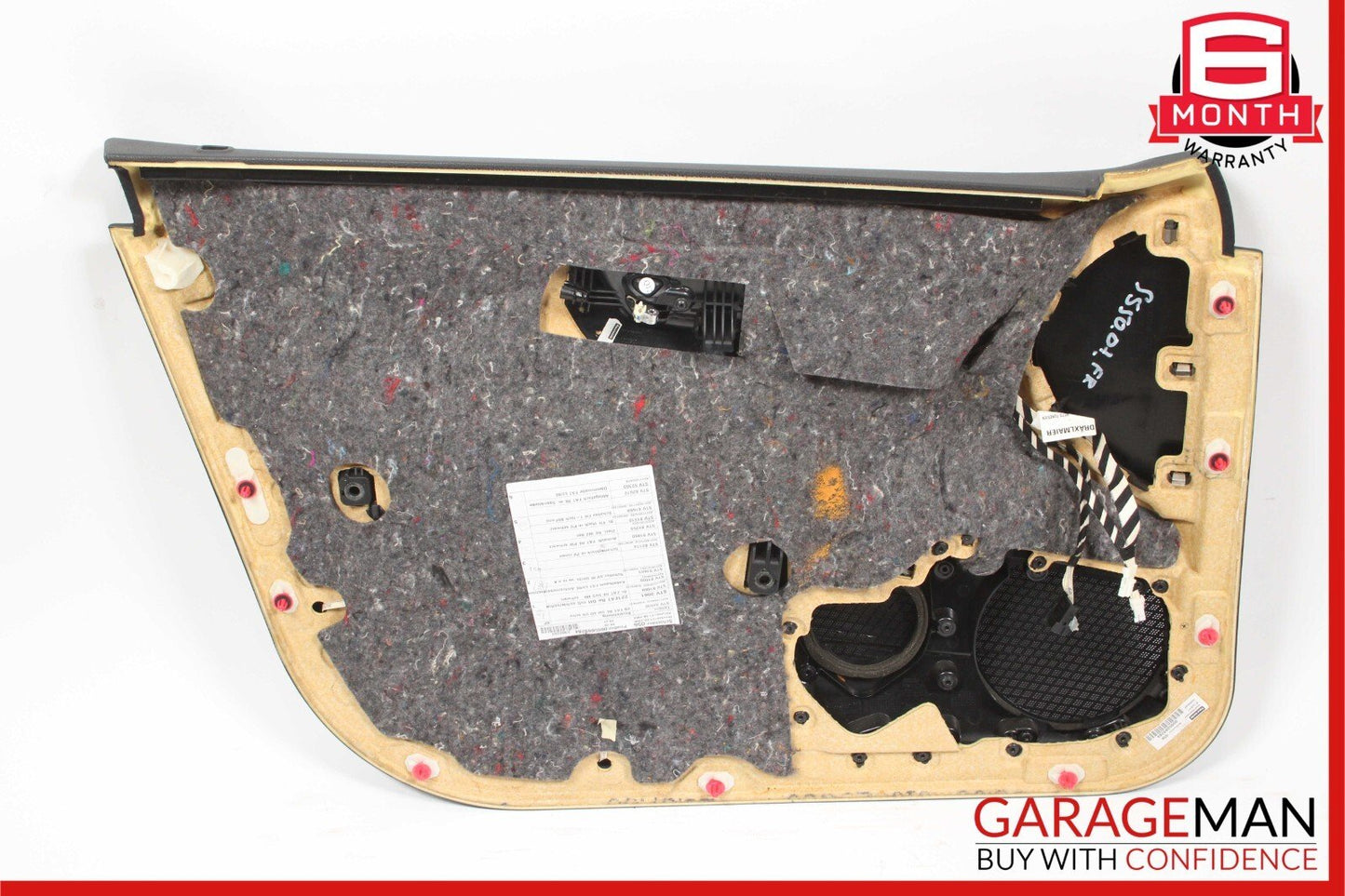 07-09 Mercedes W221 S550 Front Right Passenger Side Interior Door Panel Black