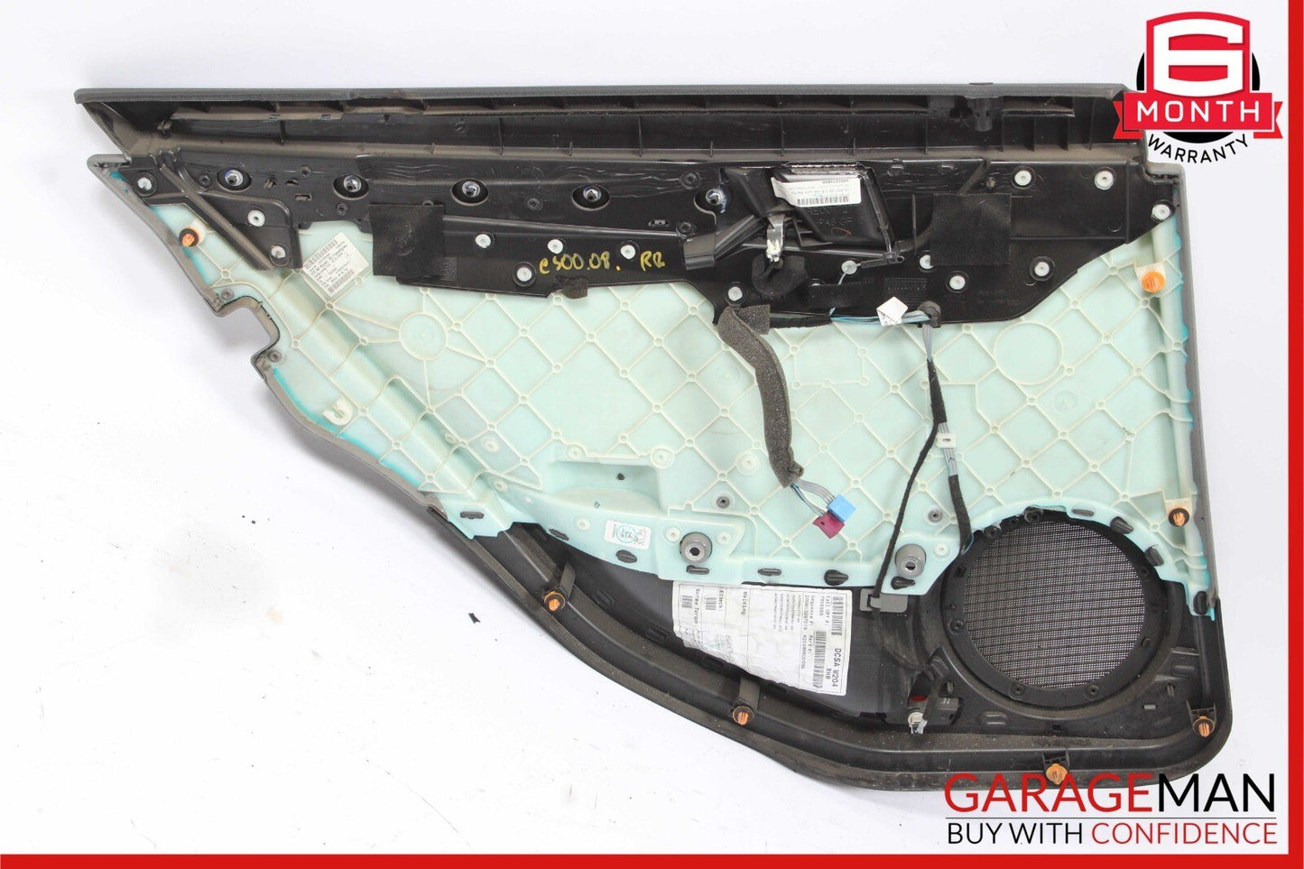 08-14 Mercedes W204 C250 C300 Sedan Rear Right Side Interior Door Panel Grey